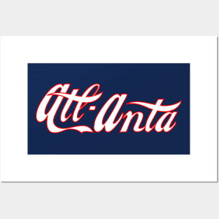 Atlanta - home of Coke (red/white) Posters and Art